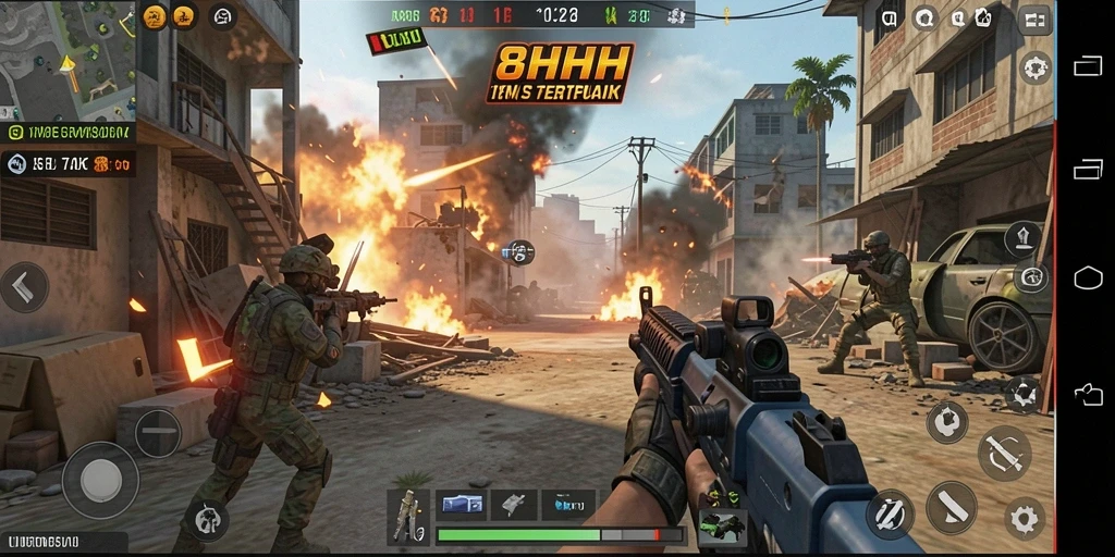 Tampilan gameplay seru dan memukau dari 8HHH.
