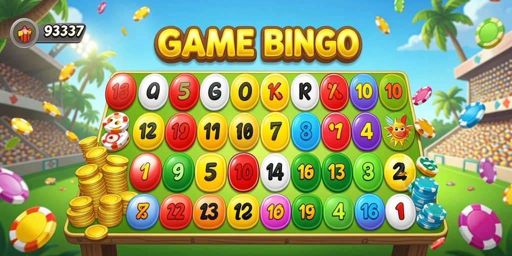Screenshot gameplay Bingo dengan desain menarik dan interaksi pemain.