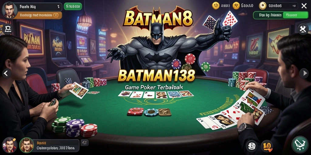 Screenshot gameplay poker yang menampilkan aksi seru di BATMAN138.