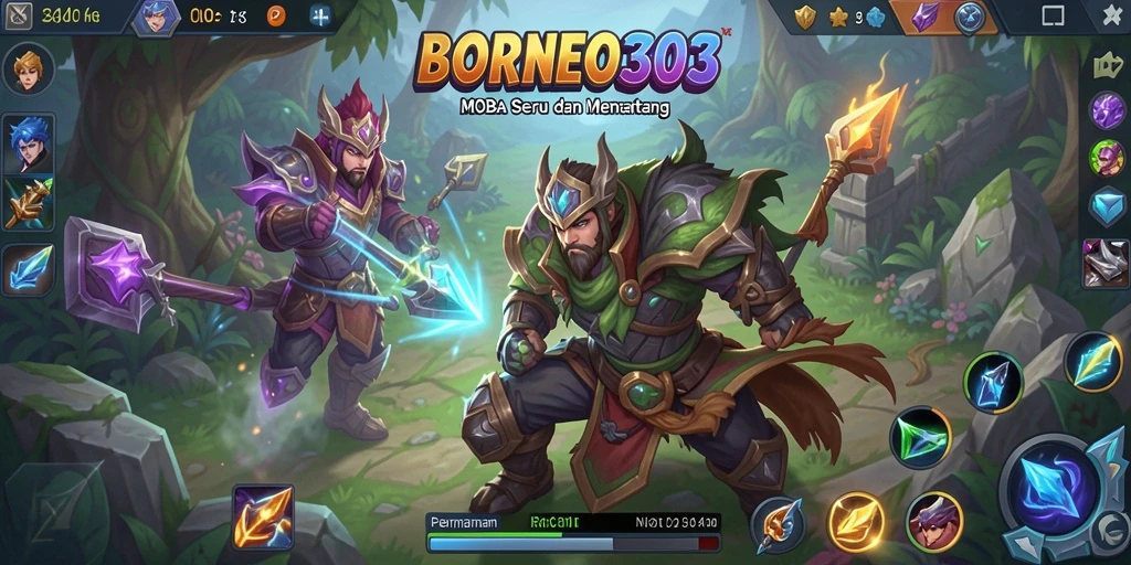 Gameplay seru dari BORNEO303 dalam aksi pertempuran tim.