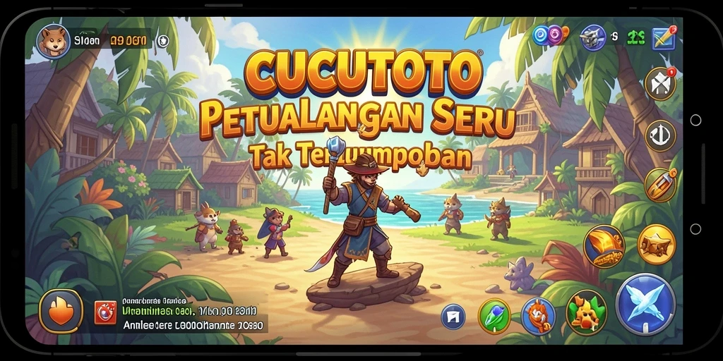 Gameplay seru CUCUTOTO menampilkan misi menantang dan lingkungan yang memukau.