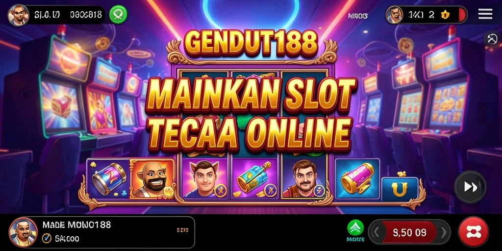 Tangkapan layar gameplay Slot di GENDUT188 menunjukkan keseruan bermain.