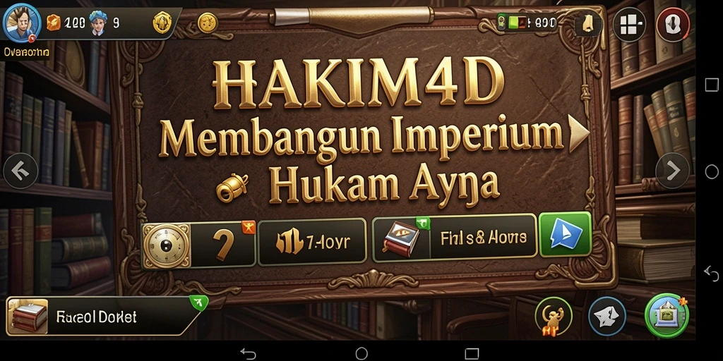 Gameplay HAKIM4D menampilkan suasana sidang yang mendebarkan.
