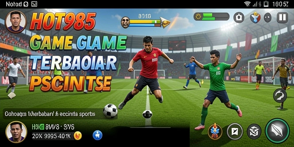 Tampilan seru dari gameplay olahraga di HOT985.