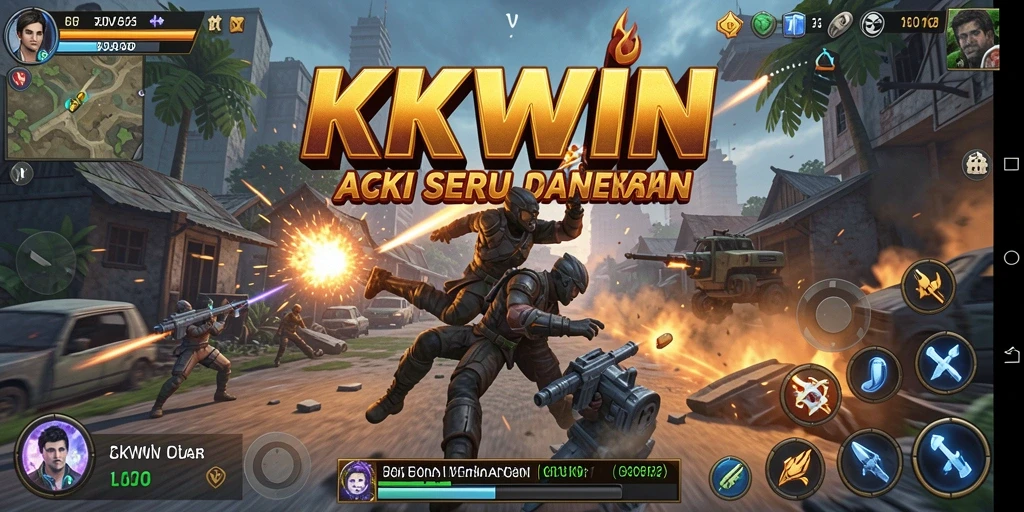 Gameplay menarik dalam KKWIN dengan pertempuran seru.
