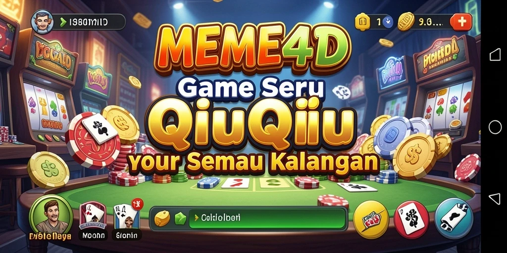 Gameplay QiuQiu yang dinamis dan menarik dalam MEME4D.