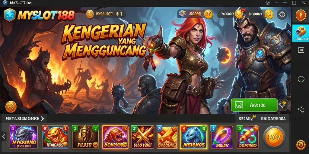Tangkapan layar gameplay MYSLOT188 menunjukkan suasana horor yang mencekam.