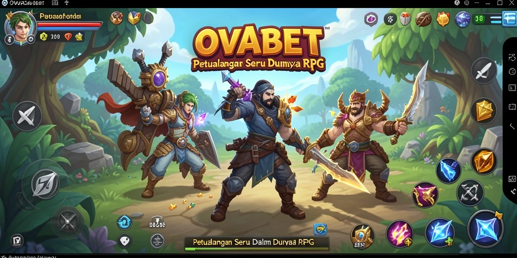 Tampilan gameplay seru dan menantang di OVABET saat menjelajahi dungeon.