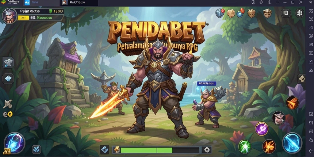 Screenshot gameplay PENIDABET dengan karakter beraksi di medan perang.