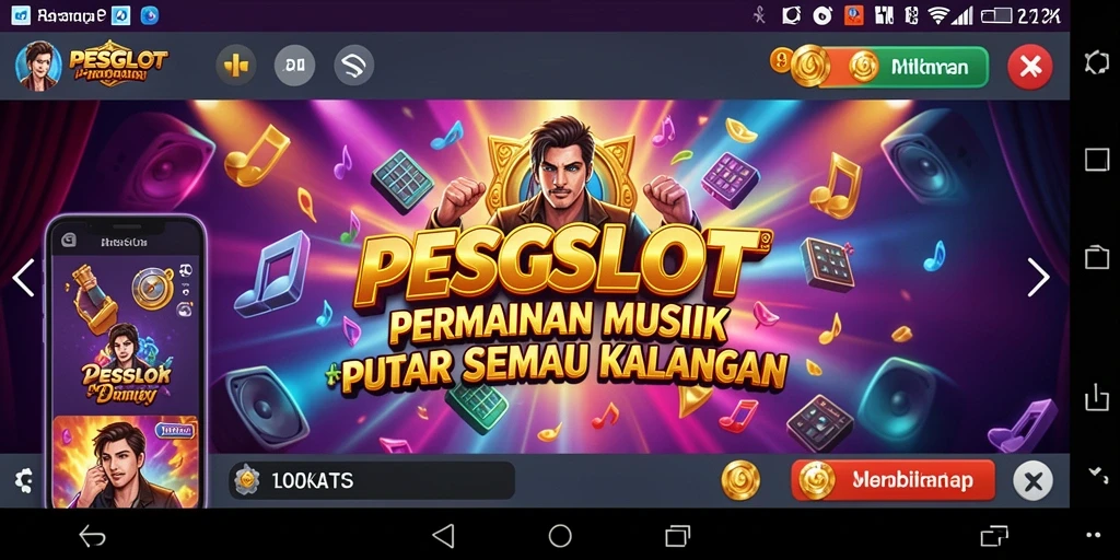 Tangkapan layar menunjukkan gameplay PESGSLOT yang seru dan interaktif.