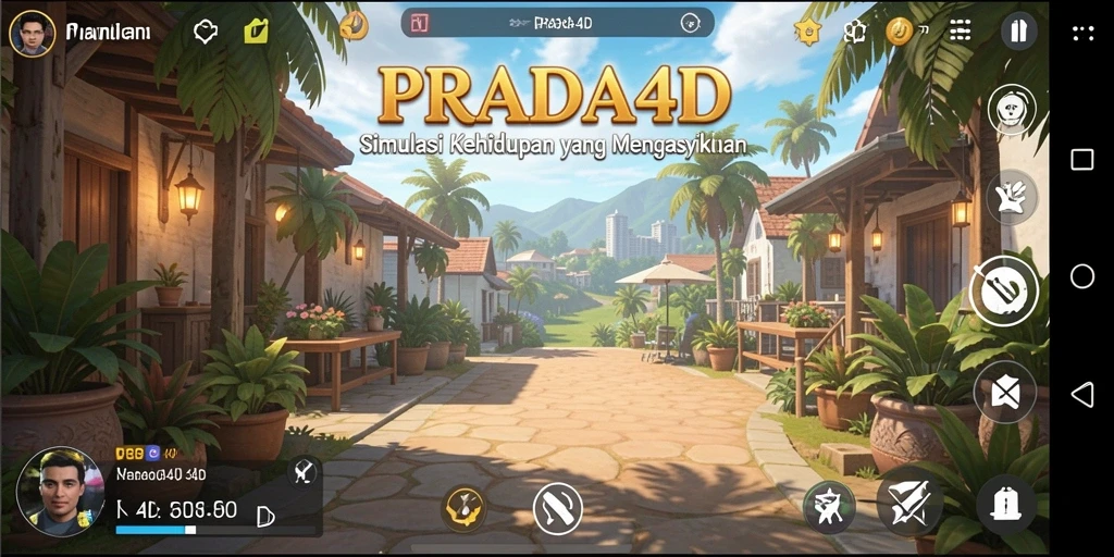 Tampilan gameplay PRADA4D yang menakjubkan dan interaktif.