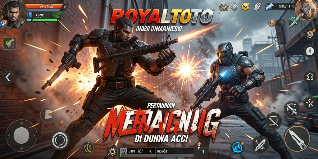 Screenshot ROYALTOTO menampilkan aksi pertarungan yang seru dan intens.