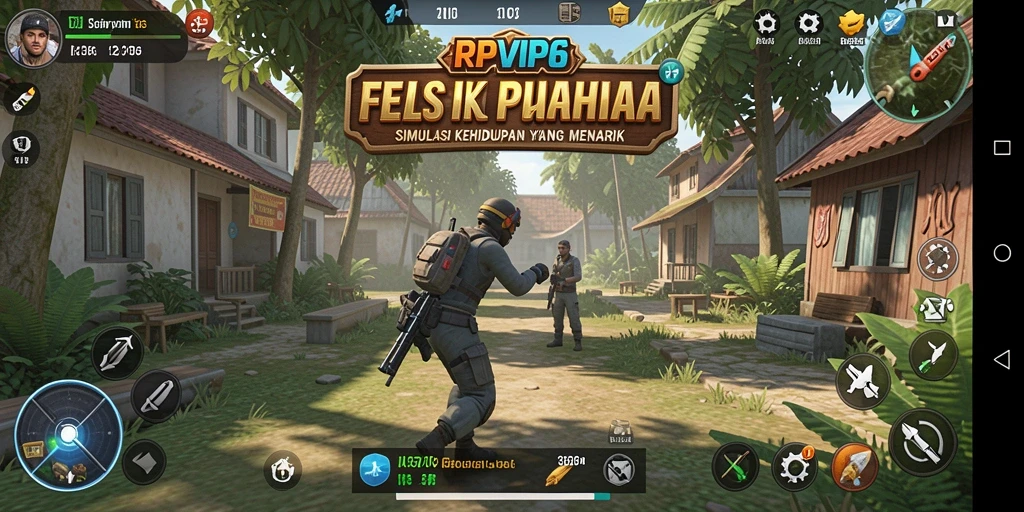 Tampilan gameplay RPVIP6 yang mendalam dan interaktif.