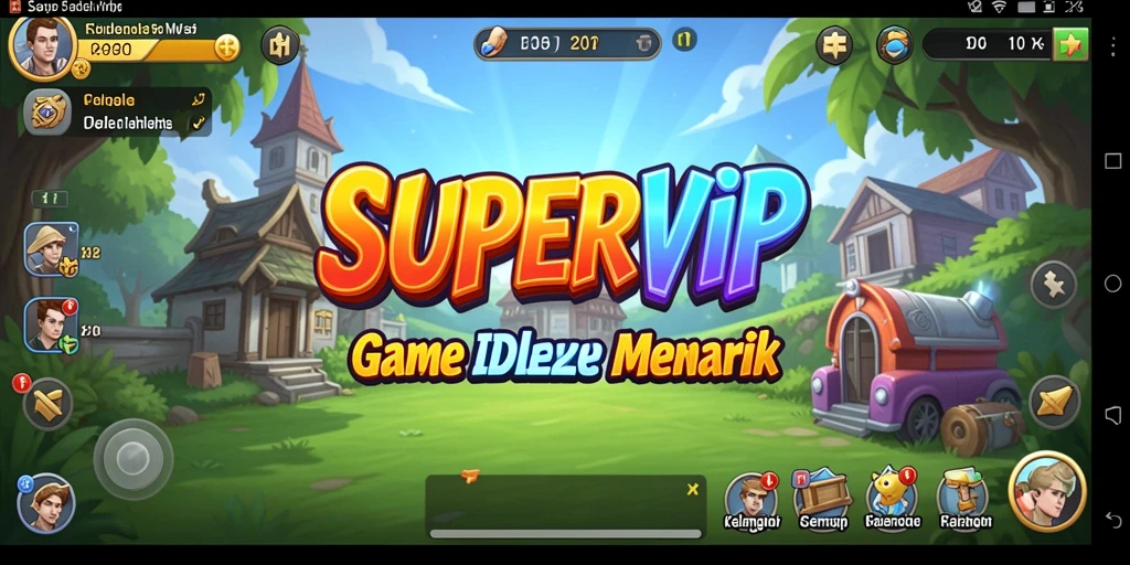Screenshot SUPERVIP menampilkan gameplay Idle yang menarik dan interaktif.