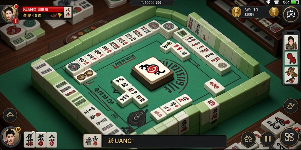 Tampilan gameplay Mahjong yang menarik dari UANG.