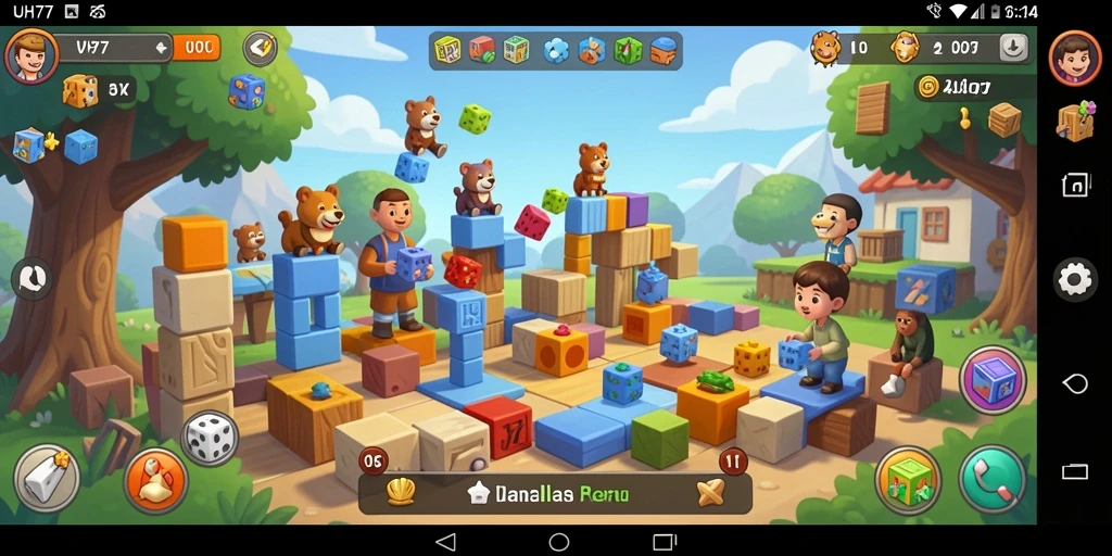 Tangkapan layar UH77 menampilkan gameplay yang mendebarkan dan penuh warna.
