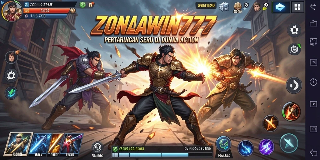 Screenshot gameplay action seru di ZONAWIN777.